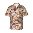 thumbnail image 2 of Goofa Colorful Seashells Hawaiian Shirt for Men, Unisex Summer Beach Casual Short Sleeve Button Down Shirts,Aloha Tropical Floral print shirt-, 2 of 9