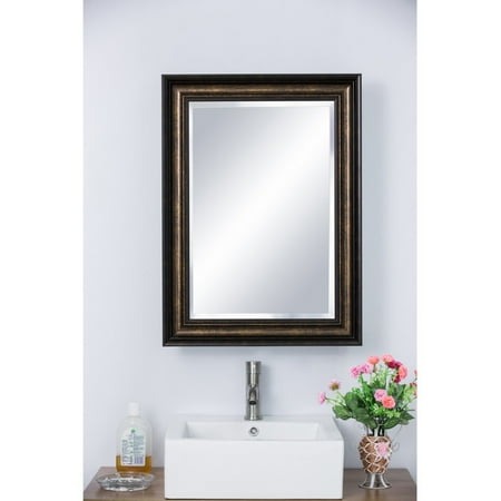 - Bellaterra Home Mirrored Medicine Cabinet - Bronze