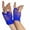 Blue, variant on Mesh Gloves Short Fingerless Open Weave Design for Women Breathable Touchscreen Friendly Party Street Dance Net Gloves Orange One Size