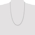 thumbnail image 2 of Auriga 14k White Gold 1.5mm Rope Chain Necklace 26inch for Women, 2 of 4
