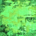 thumbnail image 1 of Ahgly Company Indoor Square Oriental Green Industrial Area Rugs, 4' Square, 1 of 4
