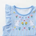 thumbnail image 4 of PRfgtbd Toddler Girl Dress Girls Summer Dresses Easter Cartoon Applique Short Sleeve Casual T-Shirt Dress Kids Sundress Party Daily Wear Stylish Dresses, 4 of 7