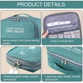 thumbnail image 3 of 2 Pieces Portable First Aid Kit, Empty First Aid Kit, Mini Portable First Aid Kits, for Emergency Situations at Home, Office, Travel, Hiking, Camping, Green(2 Sizes), 3 of 5