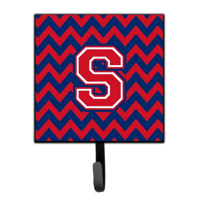 "Treasures Letter S Chevron Yale Blue and Crimson Correa o llavero CJ1054-SSH4, pequeño, multicolor" Caroline's Treasures CJ1054-SSH4