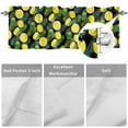 thumbnail image 6 of Summer Fruit Yellow Lemons Valances for Windows,Rod Pocket Valance for Kitchen Bedroom Bathroom Living Room, Watercolor Green Leaves Window Valance Curtain Farmhouse Short Curtains 42x12in, 6 of 9