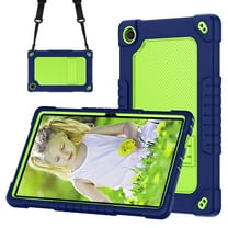 FIEWESEY for onn. 11" Tablet Pro 2023 Case Built in Kickstand Hybrid Protective Case Shell & Shoulder Strap for onn. 11" Tablet Pro/Walmart onn. 11" Tablet Pro 2023 Model 100110027 - Navy Green