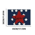 thumbnail image 3 of Beautynvta 4th of July Placemats, Patriotic Linen Table Mats, America Flag Stars Stripe Place Mats for Independence Memorial Day Party Kitchen Dining Decoration, 11.8x17.7 In, 3 of 6