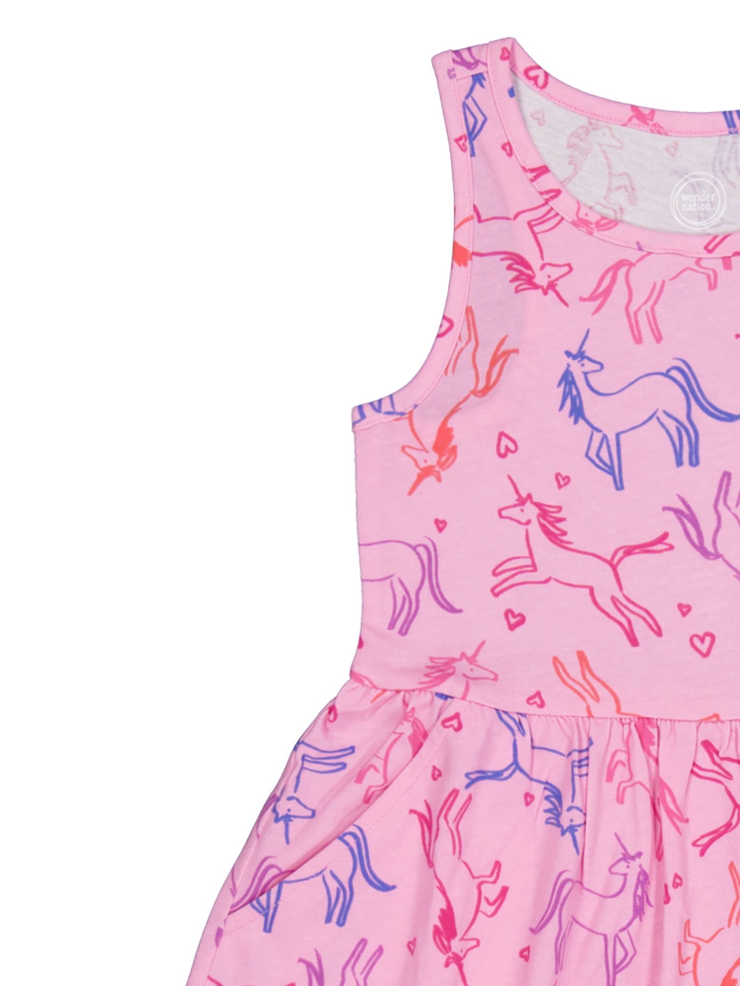 Wonder Nation Girls Tank Play Dress,Sizes M-XLP