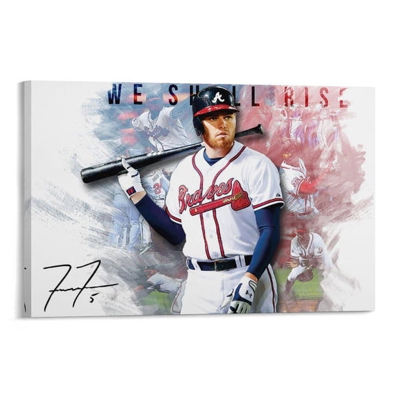 Freddie Freeman American Baseball Players Sports Celebrity Canvas Wall Art Posters For Room Aesthetic And Decor 6 Poster For Bedroom Bathroom Living Room Office Kitchen Decor