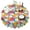 Daisy-90, variant on Round Tablecloth 60 Inch Wrinkle Free Daisy Table Cover Floral Kitchen Dining