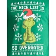 thumbnail image 4 of Grinch Nice List Men's and Big Men's Christmas Graphic Tee, Sizes XS-3XL, 4 of 6