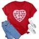 thumbnail image 4 of RKSTN Women's Valentine's Day Cotton T Shirts Oversized Crewneck Valentine Graphic Print Short Sleeve Shirt Pullover Tops Womens Casual Round Neck Plus Size Loose Fits Comfy Summer Baisc Tee Shirts, 4 of 8