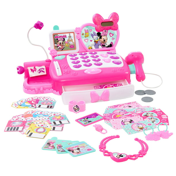 Minnie’s Happy Helpers Shop N’ Scan Talking Cash Register, Role Play, Ages 3 Up, by Just Play