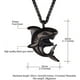 thumbnail image 4 of Colgante de tiburón, joyería animal, collar para hombres y niños con acero inoxidable, chapado en oro y negro oso de fresa Electrónica, 4 of 5