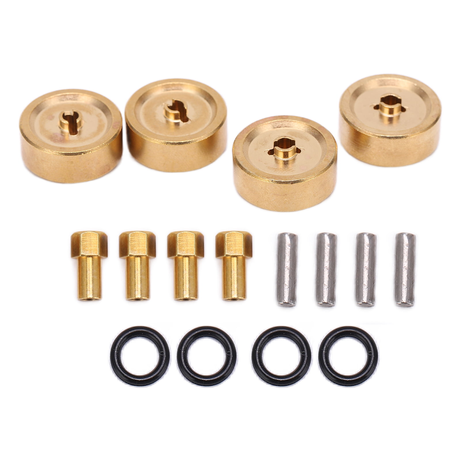 2PCS RC Wheel Weight Block Counterweight Brass Internal Beadlock Spare Parts Fit for Axial Wraith 90018/90020/90031/90045/90056 RC Model Car 