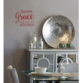 thumbnail image 4 of Amazing Grace How Sweet Sound Square Vinyl Lettering Art Wall Decals Stickers 11x9-Inch Red, 4 of 6