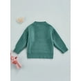 thumbnail image 6 of Wassery Kid Girl Boy Knit Sweater Newborn Long Sleeve Knitted Sweater Toddler Baby Fall Winter Loose Fit Pullover Sweater for Boys Girls, 6 of 9