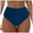 Blue, variant on Jdkau High Waisted Bikini Bottoms Full Coverage Bathing Suit Solid Color Swim Bottom Elastic Bathingsuit Bottoms（Yellow,S）