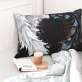 thumbnail image 4 of KLL Butterfly Angel Wings Art Pillow Covers Envelope Closure,Super Soft and Cozy Fuzzy Fleece Pillow Case Cover 14"x20", 4 of 5