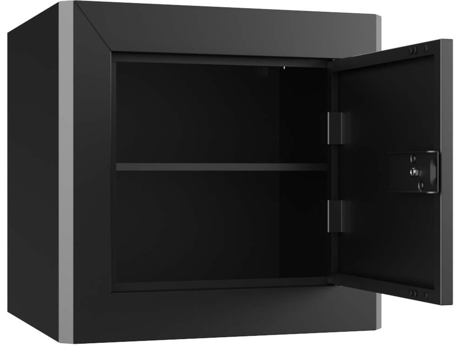 Stack-On Compact Welded-Steel Pistol, Ammo Cabinet, Black, X-Large