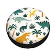 thumbnail image 2 of Kdxio Spare Tire Cover for RV Trailer, Waterproof Wheel Cover,Camper Spare Tire Cover Fit for Rv SUV Truck Travel Trailer -Dinosaurs and Tropical Leaves, 2 of 8