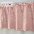 thumbnail image 2 of Christmas Blush Kitchen Curtains 36 Inch Length- Black Out Curtain Panels for Kitchen Decoration Thermal Insulating Blackout Drapes/Draperies for Small Window(52X18+26X36 Inch,Blush,3 Pieces), 2 of 6