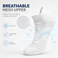 thumbnail image 3 of Men’s 5-Pack Cushioned Athletic Grey Crew Socks – Breathable, Moisture-Wicking, Anti-Odor & Durable Sport Socks for Running, Hiking, Training, 3 of 9