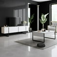 thumbnail image 2 of Bexley - Luxe - White,Black TV Stand, 2 of 7