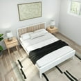 thumbnail image 6 of Plank+Beam Scandinavian Queen Bed Frame with Headboard, Solid Wood Adults Platform Bed, 6 of 8