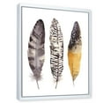 thumbnail image 3 of Designart 'Boho Ethnic Art Dark Gray Feathers III' Bohemian & Eclectic Framed Canvas Wall Art Print, 3 of 5