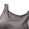 thumbnail image 4 of Modal Pajamas Set for Women 2 Piece Built in Bra Sleeveless Tank Top and Shorts Sets Loose Comfy Sleep Homewear (X-Large, Dark Gray), 4 of 4