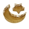 thumbnail image 4 of Bandejas con forma de estrella y Luna, platos decorativos para cena, fruta, postre, frutos secos, bandeja para servir, Color dorado, 4 of 12