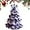 White Purple, variant on DIY Crochet Christmas Tree Kit – Handmade Holiday Decoration Set, Beginner Christmas Kit, Tree Bow Pearl Embellishment, Christmas Party Crochet Decorations,Starter kit