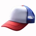thumbnail image 1 of Custom Brand LOGO Personality DIY Print Trucker Hat For Kids Net Baseball Cap Men Women Blank Mesh Adjustable Sun Hat Visor QZX, 1 of 7