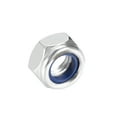 thumbnail image 3 of M8 x1.25mm Nylon Insert Hex Lock Nuts, Carbon Steel White Zinc Plated 20pcs, 3 of 5
