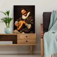 thumbnail image 5 of Lute Player Musician Oil Painting Canvas Print Home Wall Art, 5 of 8