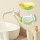 thumbnail image 3 of Jabonera para ducha Bandeja de doble capa con forma bonita Para montar en la pared Sin necesidad de taladrar Con drenaje automático Estante para champú Barras para el baño Bañera Cocina, 3 of 4