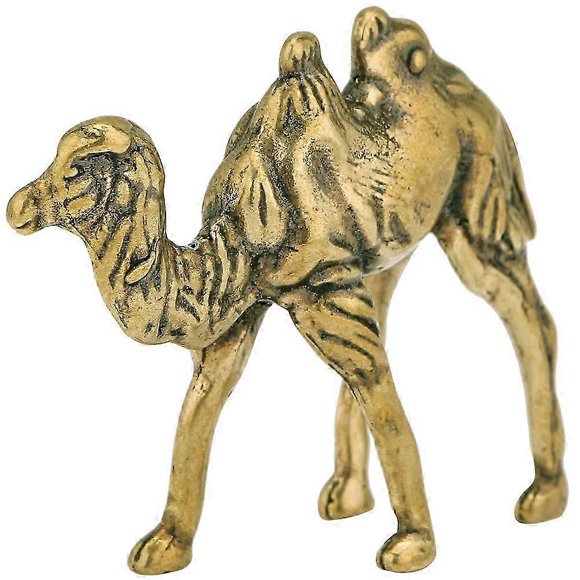 Brass Camel Shape Figurine Home Decor Statue Miniature Camel Sculpture