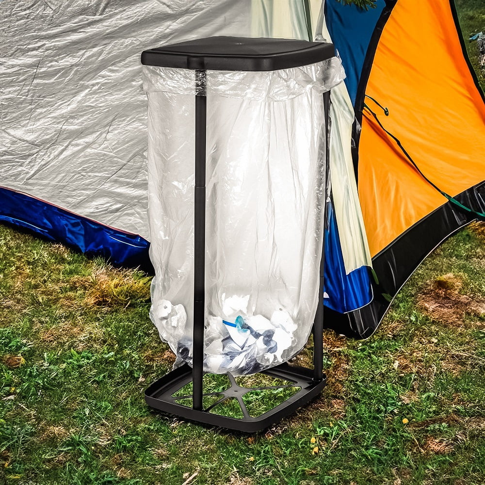 Collapsible Indoor or Outdoor Camping or Boarting Trash and Garbage Can Bag Holder