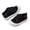 Black, variant on HUANBAI Breathable Kids Casual Sneakers Wide Toe Barefoot Feel Lightweight Walking Shoes For Boys Play ,(5-5.5 Years Black) Size ,11