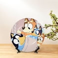 thumbnail image 3 of Lsque Bluey Pattern Ceramic Decorative Plate Decorative Plates with Display Stand Personalized Porcelain Plate Ceramic Ornaments for Wall Hanging Decoration-6in, 3 of 6