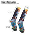 thumbnail image 4 of Fotbe Oil Painting Sunflower Puppy print Women's Men's Novelty Crew Socks Cotton Socks Knee High Socks for Walking,Running,Nurses,Pregnancy, 4 of 8