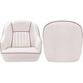 thumbnail image 3 of Lumiparty Pontoon Captain Bucket Seat With Thickened Sponge Padding, Fishing Chairs for Boats, Sightseeing, Speedboat, Canoe, White & Red, 3 of 7