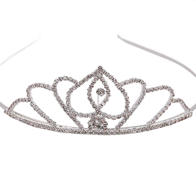 Corona de mujer con diamantes de imitación, tocado de princesa para novia, accesorio para el cabello, joyería de boda