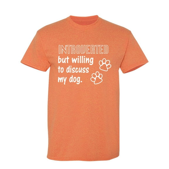 Introverted But Willing To Discuss Sarcastic Humor Graphic Novelty Funny T Shirt