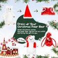 thumbnail image 5 of BRINJOY Large Polar Bear Stuffed Animal, 23" Bear Plush Toy w/Christmas Hat, Vest, Backpack, Sticker&Door Hanger, Big Cuddly Lifelike White Bear, Decor, Gift for Kids Boys Girls Age 3+, 5 of 8