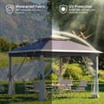 thumbnail image 7 of Garvee 10.82 x 10.82' Pop-Up Gazebo Tent, Adjustable Height with Mosquito Netting, Blue, 7 of 7