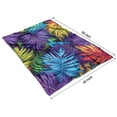 thumbnail image 4 of Colorful Leaf Pattern Blanket,Comfortable Soft Lamb Wool Throw Blanket,All Season,Warm Lightweight Blankets for Sofa Bed Couch Living Room Chair,40"x50", 4 of 4