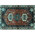 thumbnail image 1 of Ahgly Company Indoor Rectangle Persian Light Blue Traditional Area Rugs, 6' x 9', 1 of 4