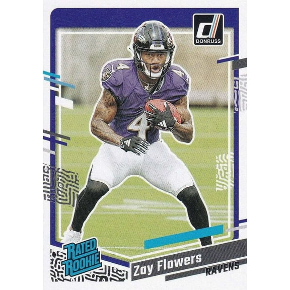 NFL 2023 Panini Donruss Football    Zay Flowers #307 (Rated Rookie)